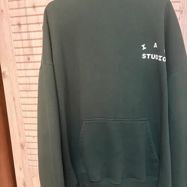 [BUNJANG] IAPP STUDIO Deep Green Hoodie / 아이앱스튜디오 딥그린 후드티