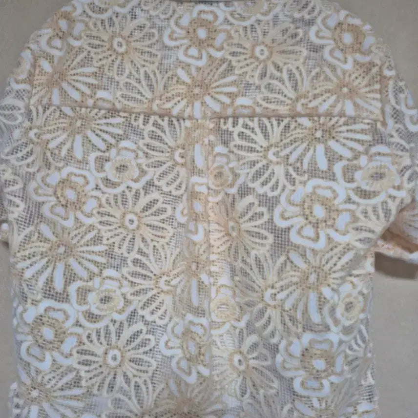 [BUNJANG] Sandro Punchwork Embroidery Shirt / 산드로 펀칭자수 셔츠