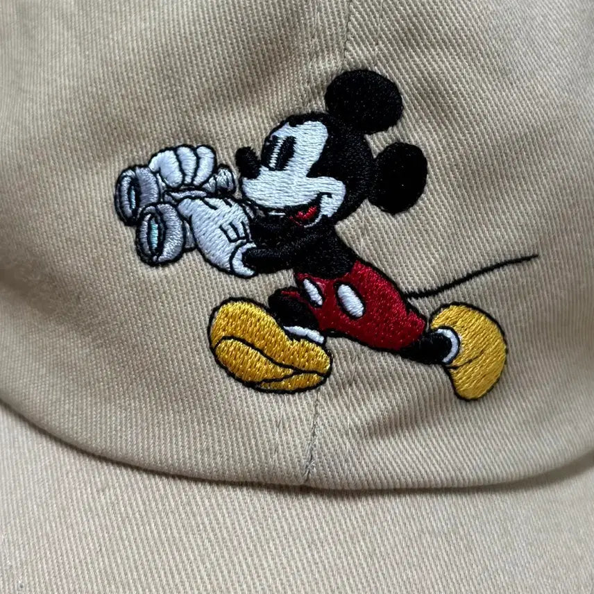 [BUNJANG] Disney Mickey Mouse Baseball Cap Beige / 미키마우스 캡모자 베이지색