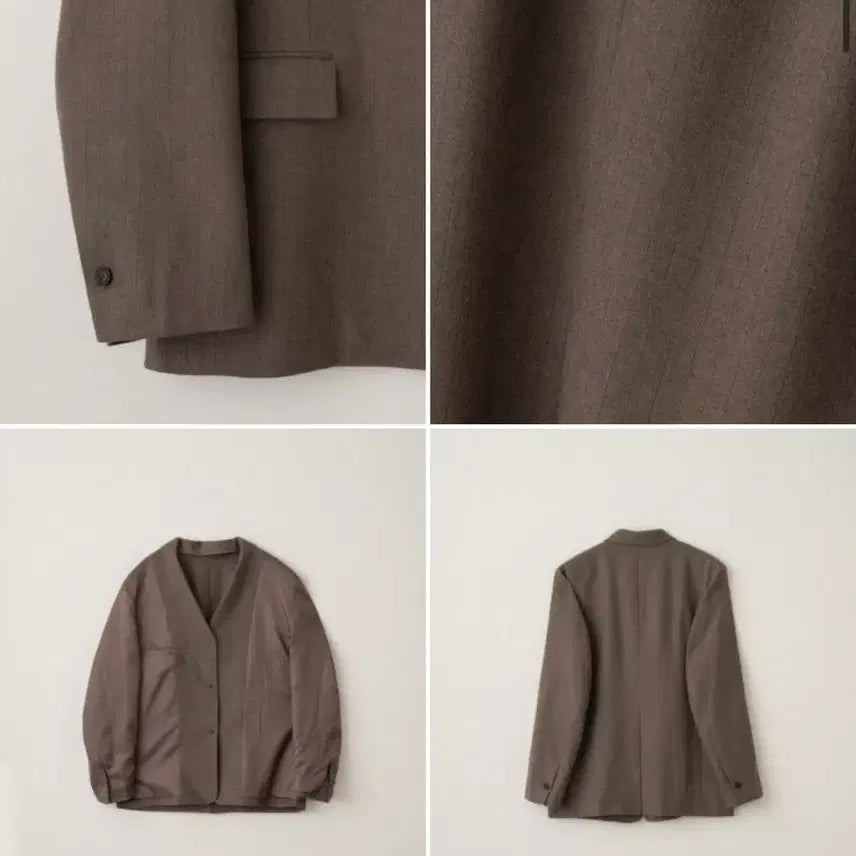 [BUNJANG] Archive J2U Brown Pinstripe Blazer / (새상품) 아카이브제이투유 브라운핀스트라이프 블레이저