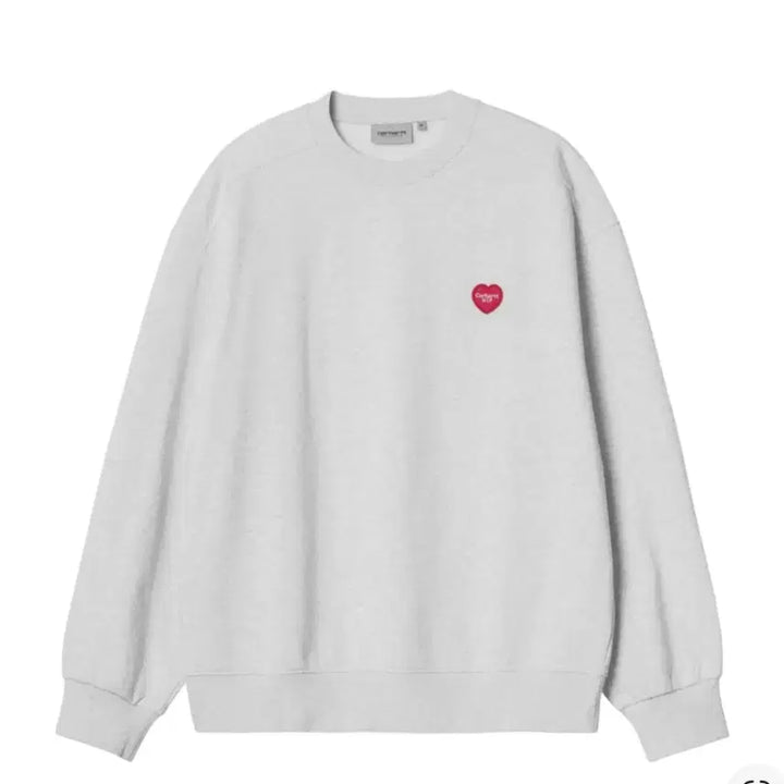 [BUNJANG] Carhartt WIP Heart Patch Sweatshirt XXL Ash Heather / 칼하트wip 하트패치 맨투맨 xxl 애쉬헤더 약기모0