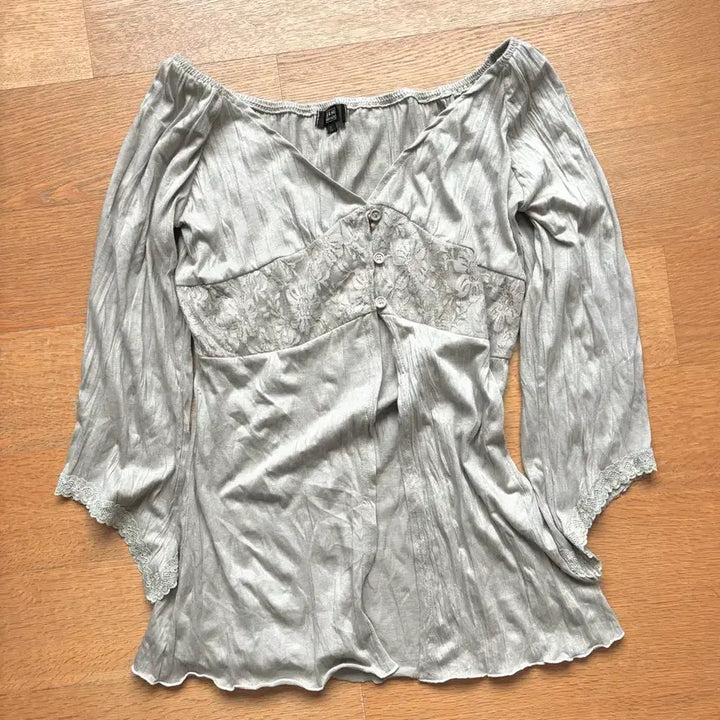 [BUNJANG] Vintage Bohemian Lace Denim Co-ord Set / 빈티지 니혼진 보헤미안 레이스 데님 코디세트