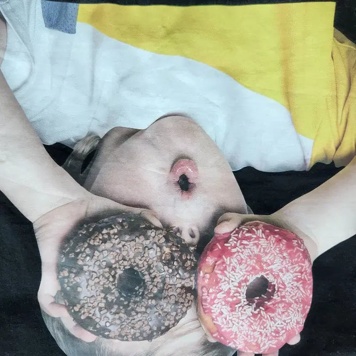 [BUNJANG] ADLV Donut Short Sleeve T-Shirt Black Size 2 / 아크메드라비 ADLV 도넛 반팔티 블랙 2사이즈