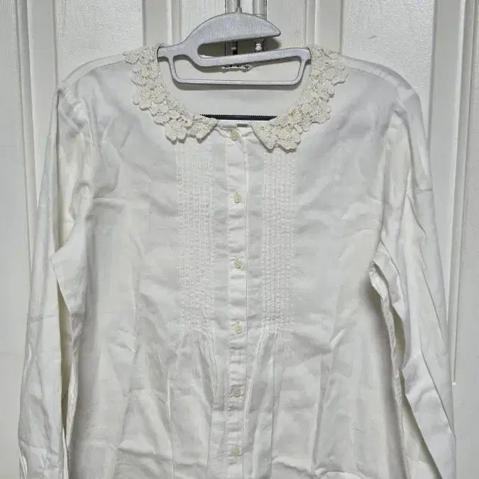 [BUNJANG] Japanese Vintage White Lace Detail Blouse / 일본빈티지 화이트 블라우스