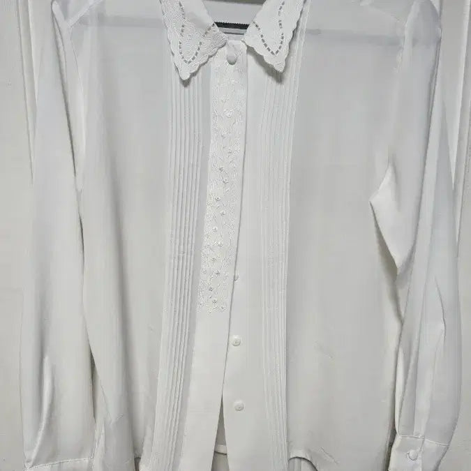 [BUNJANG] Japanese Vintage White Lace Blouse / 일본빈티지 화이트 블라우스