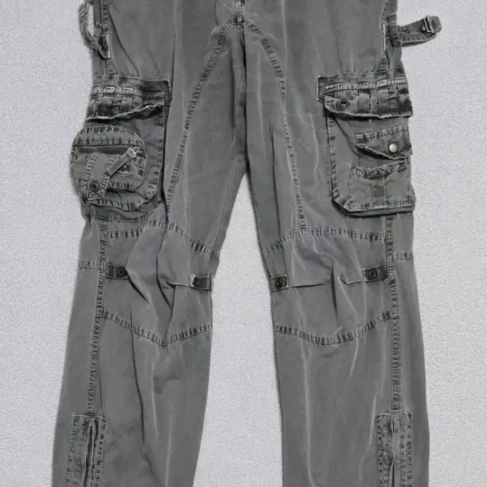[BUNJANG] B.W Cheng Washed Cargo Pants / B.W 쳉 카고 워싱 팬츠
