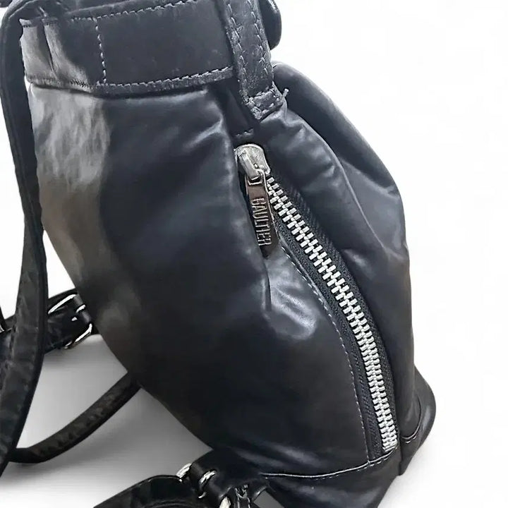 [BUNJANG] Jean Paul Gaultier Archive Leather Mini Backpack / 장폴고티에 아카이브 가죽 미니 백팩