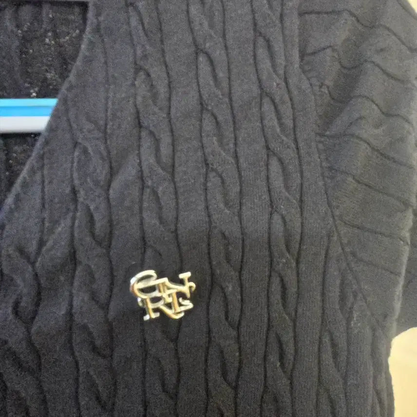 [BUNJANG] General Idea Black Short Sleeve Cardigan / 제너럴아이디어 반팔 가디건 블랙