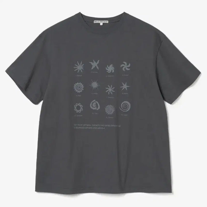 [BUNJANG] Milo Archive Short Sleeve T-Shirt Charcoal Gray / [M] 밀로 아카이브 반팔 티셔츠 차콜 그레이