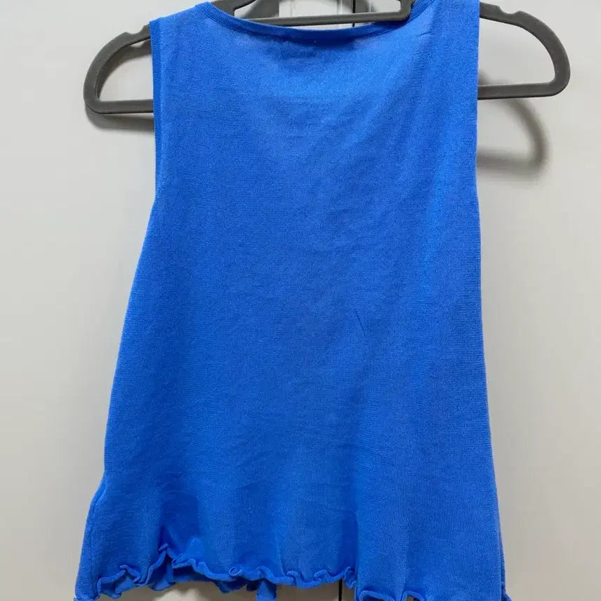 [BUNJANG] Zara Blue Knit Tank Top / 자라 블루 니트 나시