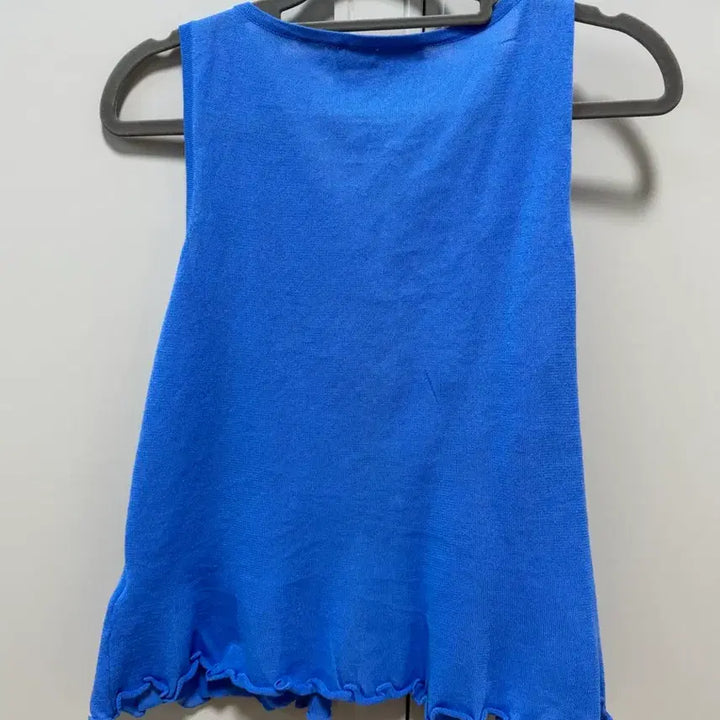 [BUNJANG] Zara Blue Knit Tank Top / 자라 블루 니트 나시
