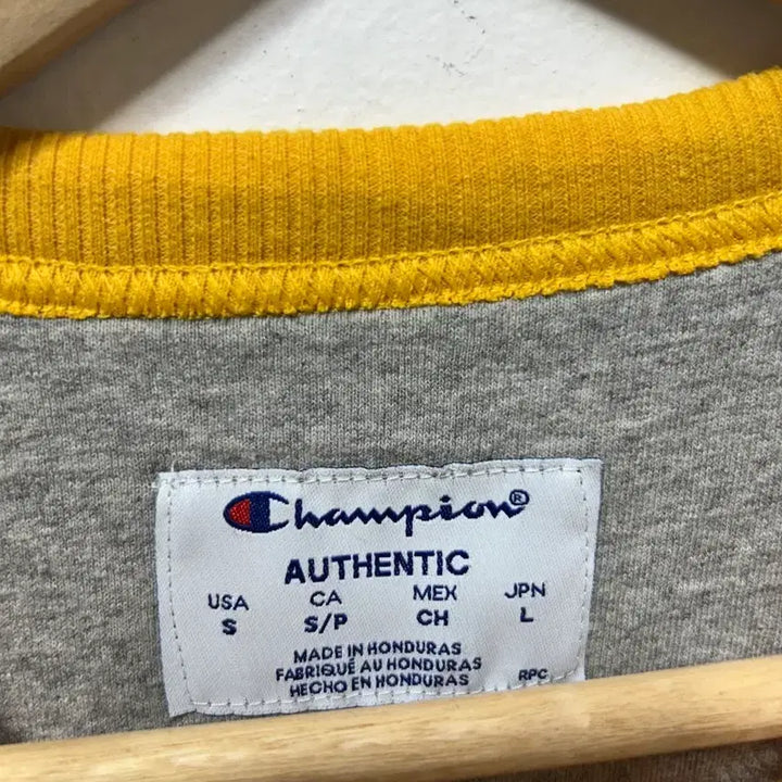 [BUNJANG] Champion Sweatshirt T-Shirt Yellow S / 챔피온 맨투맨 티셔츠 옐로우 S