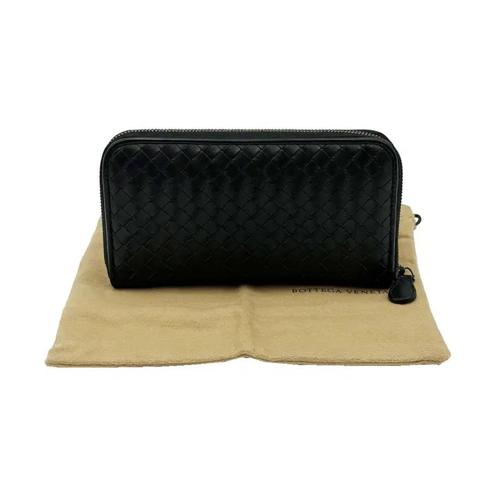 [BUNJANG] Bottega Veneta Black VN Calfskin Zip Around Long Wallet / 보테가베네타 510643 블랙 VN 카프스킨 지퍼 어라운드 장지갑