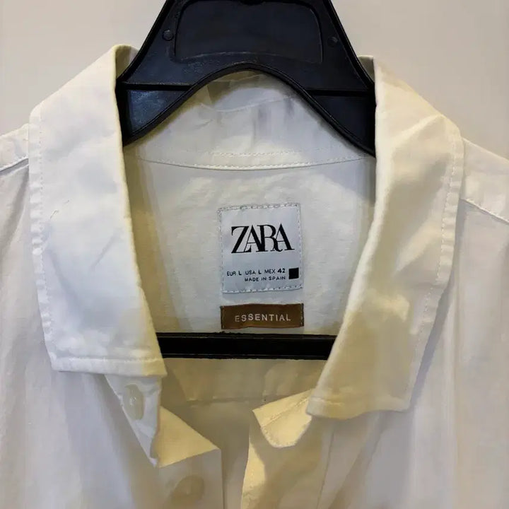 [BUNJANG] Zara White Short Sleeve Shirt L / ZARA 화이트 반팔 셔츠 L