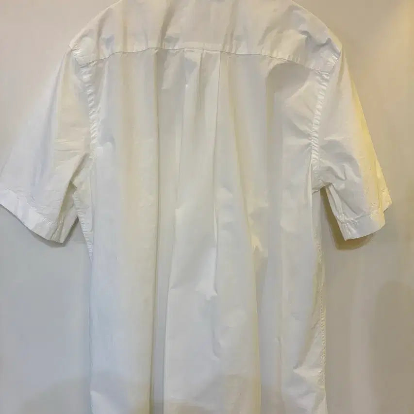 [BUNJANG] Zara White Short Sleeve Shirt L / ZARA 화이트 반팔 셔츠 L