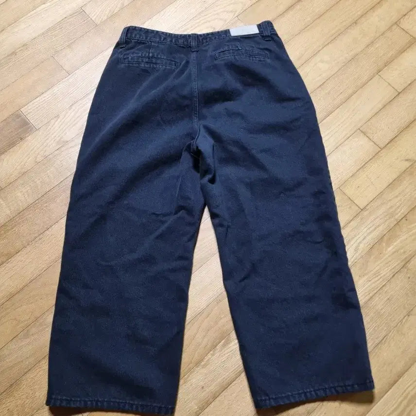 [BUNJANG] Mergo One-Tuck Wide Denim Pants Black XL / 메르고 원턱 와이드 데님 블랙 xl