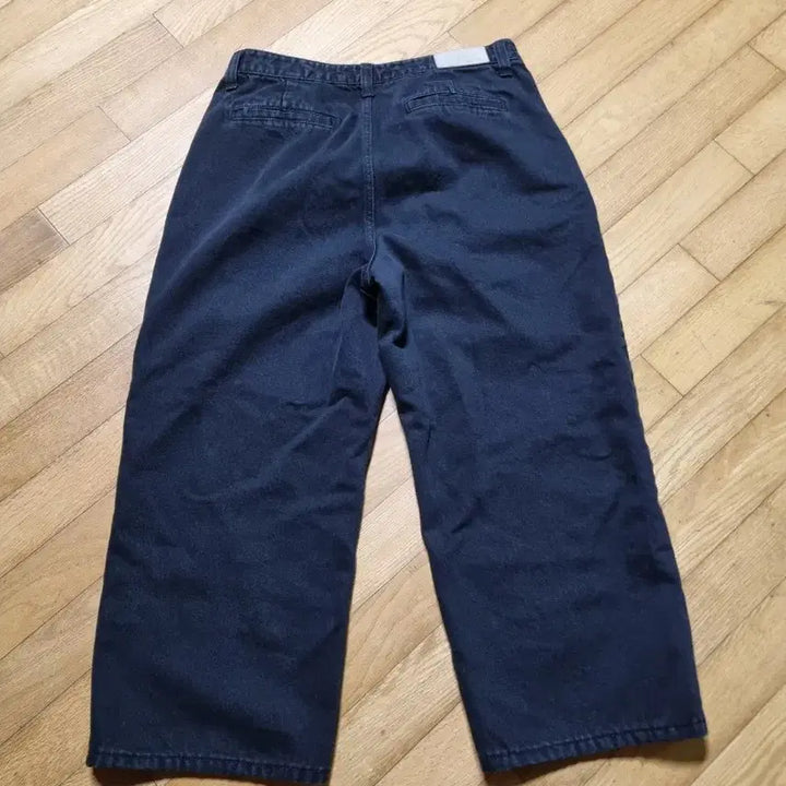 [BUNJANG] Mergo One-Tuck Wide Denim Pants Black XL / 메르고 원턱 와이드 데님 블랙 xl