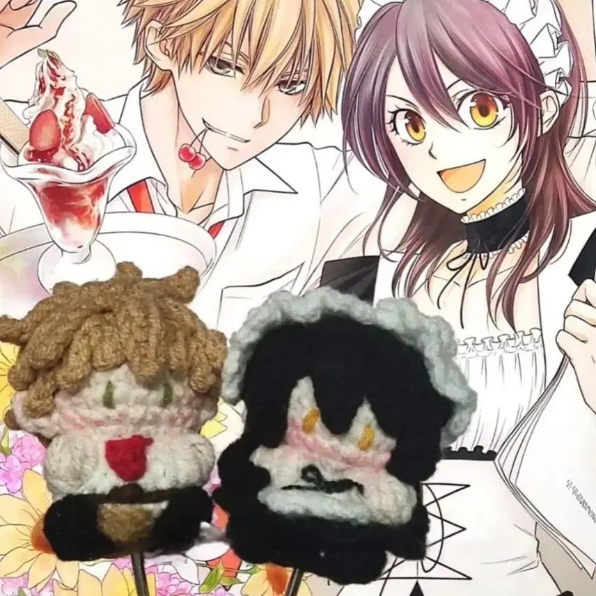 [BUNJANG] Maid Sama! Hand-Knitted Keychain Plush / 애니 