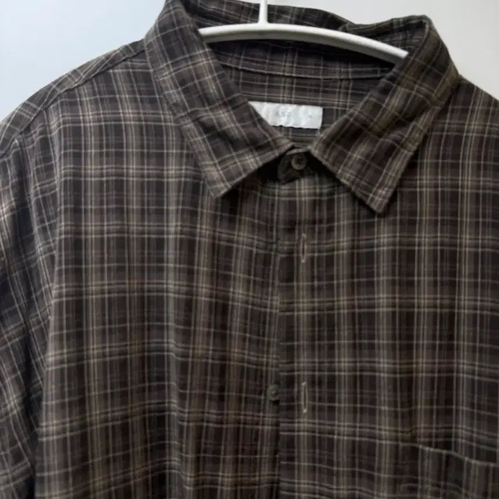 [SOLD OUT] 애습 코어 체크셔츠 브라운 xl