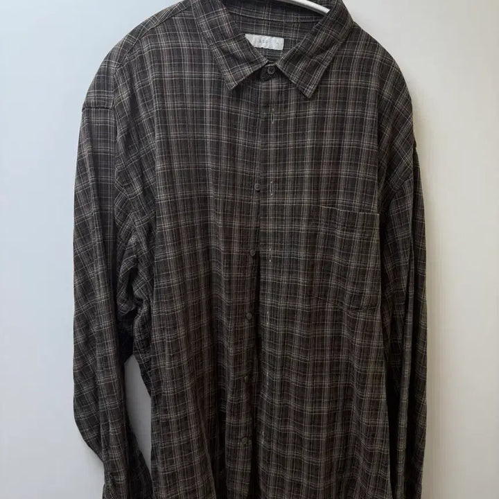 [SOLD OUT] 애습 코어 체크셔츠 브라운 xl