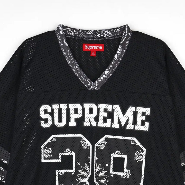 [BUNJANG] Supreme Bandana Football Jersey Black XL / [XL] 슈프림 반다나 풋볼 저지 블랙 - 25SS
