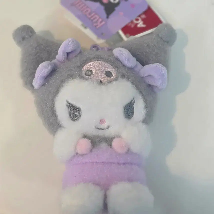 [BUNJANG] Kuromi Plush Keychain / 보들보들 쿠로미 인형 키링