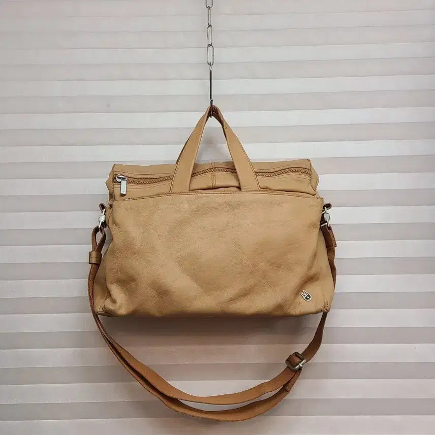 [BUNJANG] Mandarina Duck Cowhide Leather 3-Way Bag / 만다리나덕> 소가죽 3way 백