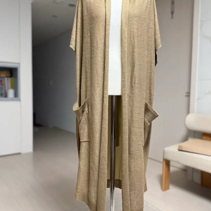[BUNJANG] Zara Khaki Brown Long Cardigan / 자라 카키 브라운 롱 가디건