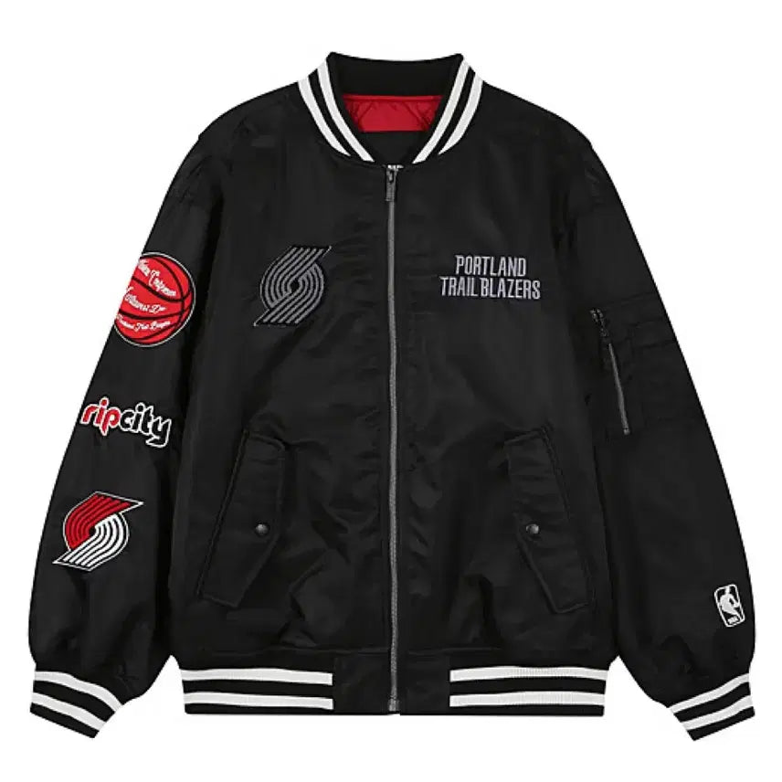 [BUNJANG] NBA Portland Trail Blazers MA-1 Jacket (Large) / NBA 포틀랜드 MA-1 L (105)