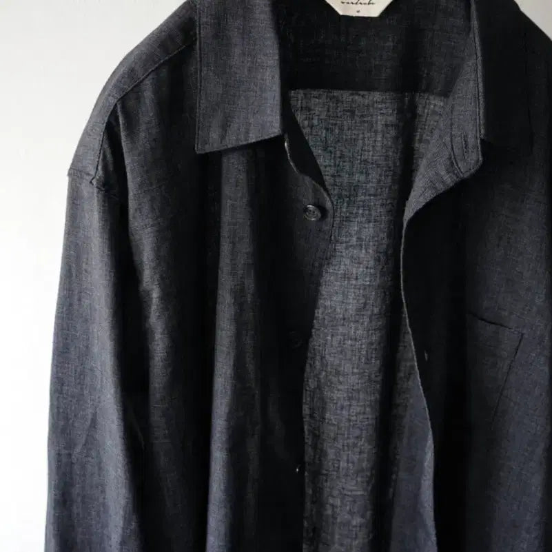 [BUNJANG] Wardrobe41 Ville Shirt - Mélange Black (M) / (M)워드로브41 빌레 셔츠 멜란지 블랙 wardrobe41 ville