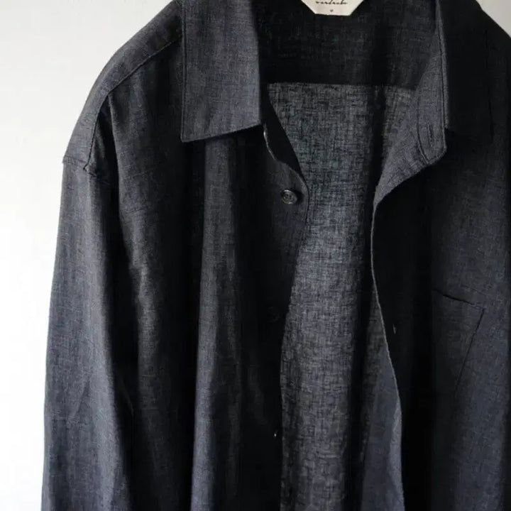 [BUNJANG] Wardrobe41 Ville Shirt - Mélange Black (M) / (M)워드로브41 빌레 셔츠 멜란지 블랙 wardrobe41 ville