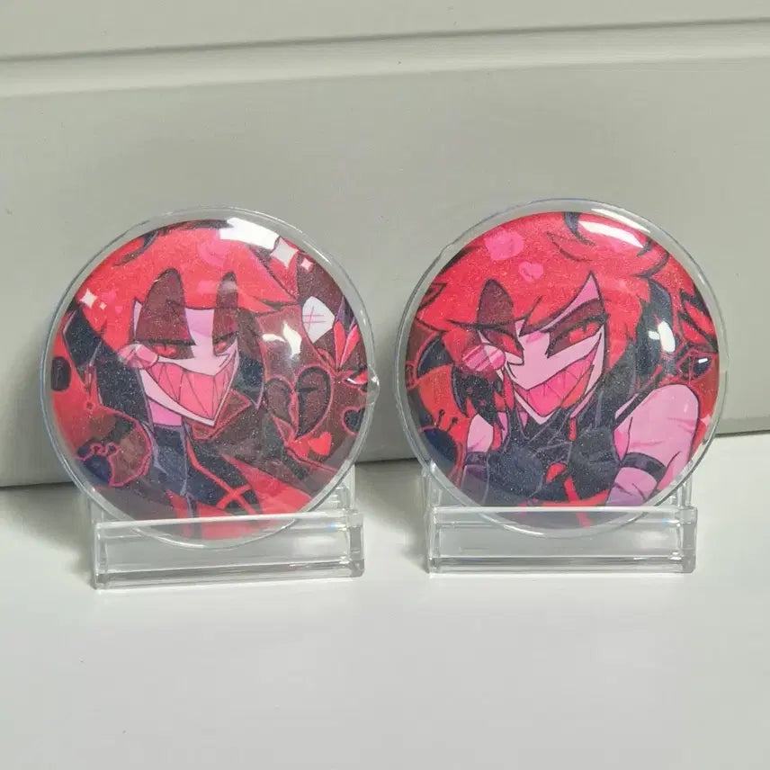 [BUNJANG] Hazbin Hotel Alastor Unofficial Can Badge Bundle Set / 해즈빈호텔 알래스터 비공굿 캔뱃지