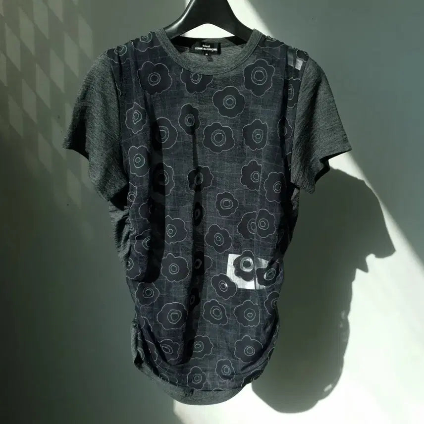 [BUNJANG] Comme Des Garcons Tricot Floral Mesh Wool Top / Comme Des Garcons Floral Mesh Wool Top