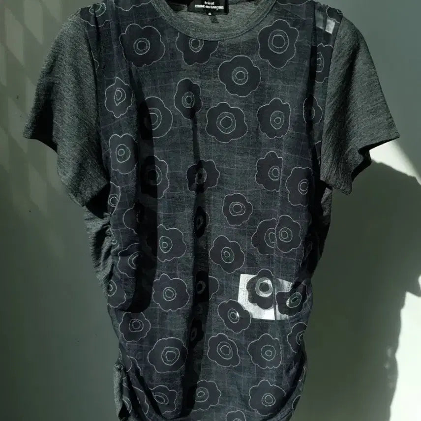 [BUNJANG] Comme Des Garcons Tricot Floral Mesh Wool Top / Comme Des Garcons Floral Mesh Wool Top
