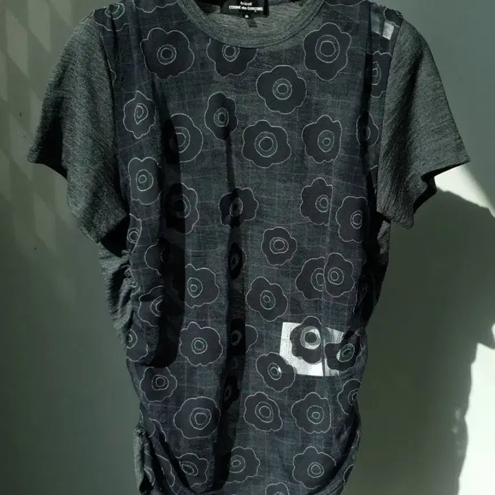 [BUNJANG] Comme Des Garcons Tricot Floral Mesh Wool Top / Comme Des Garcons Floral Mesh Wool Top