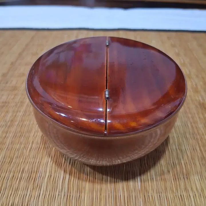 [BUNJANG] Lacquerware Wooden Tea Caddy / 옻칠 나무차통
