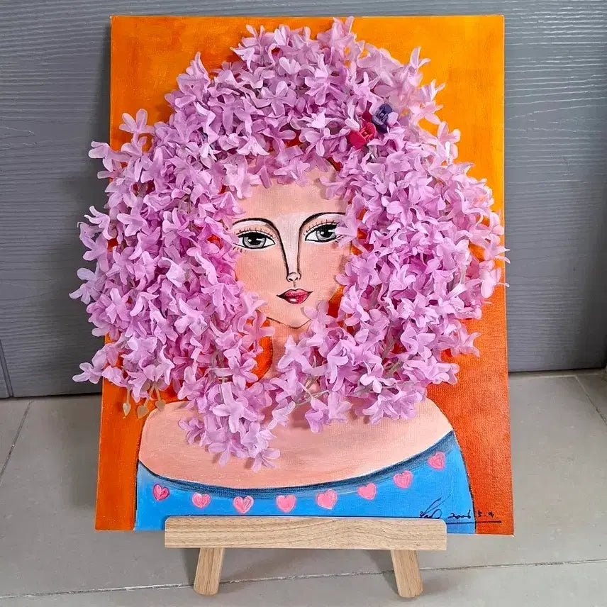[BUNJANG] Woman with Flowers Painting / 향기의 여인 개업,집들이