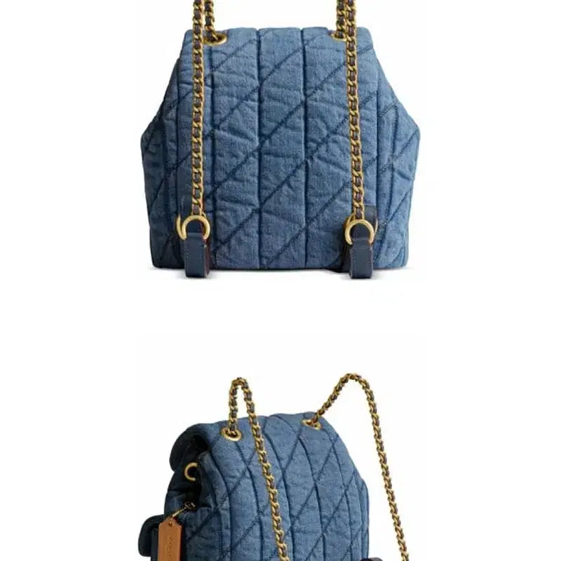 [BUNJANG] Coach Tabby Backpack Denim / [새상품] 코치 태비 백팩 / 데님
