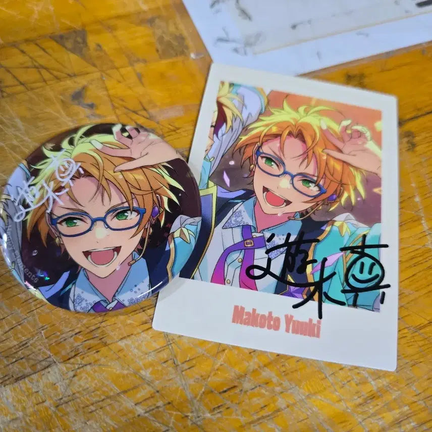 [BUNJANG] Ensemble Stars Makoto 10th Anniversary Badge + Pascha / 앙스타 마코토 10주년 뱃지+파샤