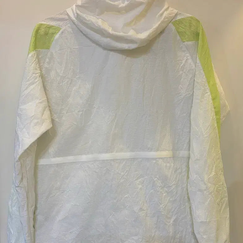 [BUNJANG] Spider Windbreaker White/Lime S-L / 스파이더 바람막이 화이트/라임 S~L 가능