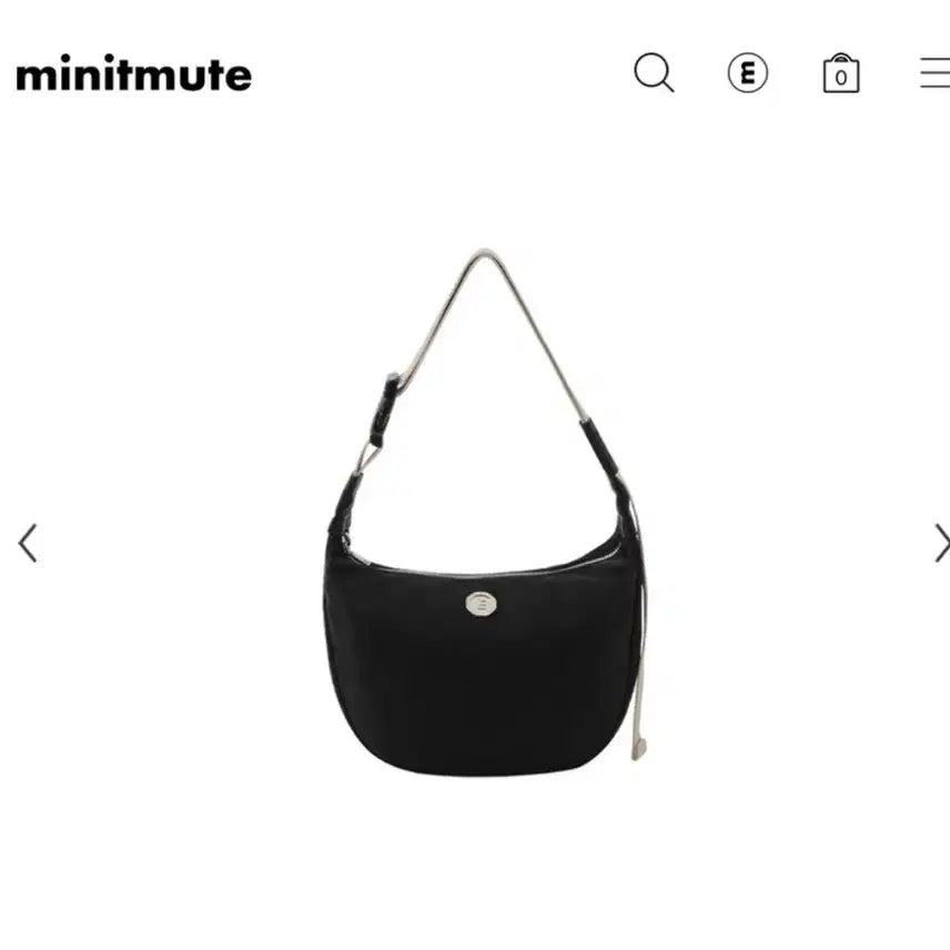 [BUNJANG] Minuitmuse Cloewayist Mix Black Nylon Bag / 미닛뮤트 클로웨이스트 믹스블랙