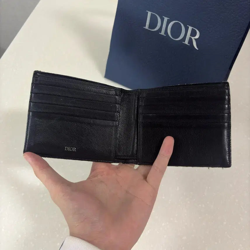 [BUNJANG] Dior Oblique Bifold Wallet Beige / 디올 오블리크 반지갑 베이지