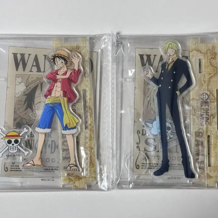 [BUNJANG] One Piece Luffy &amp; Sanji Kiringi Chicken Acrylic Stand Bundle Set / 일괄 원피스 루피 상디 기영이 치킨 아크릴 스탠드