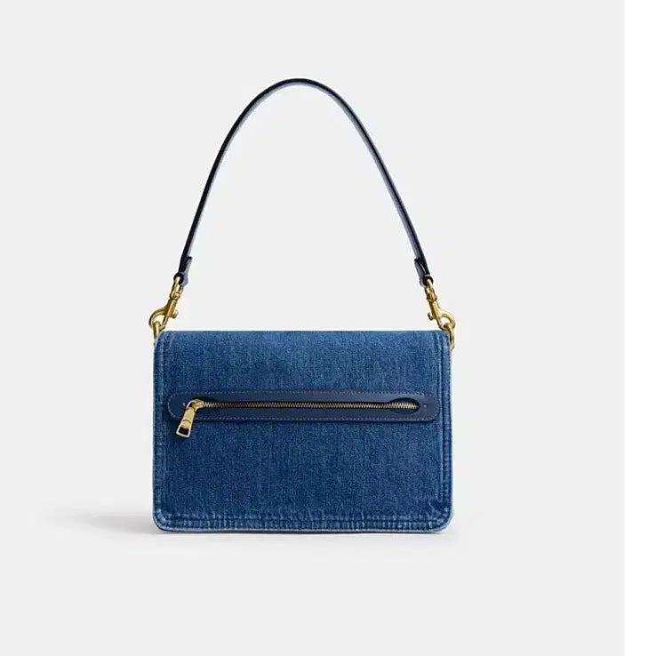 [BUNJANG] Coach Tabby Shoulder Bag Denim Deep Blue / [새상품] 코치 태비 숄더백 /데님