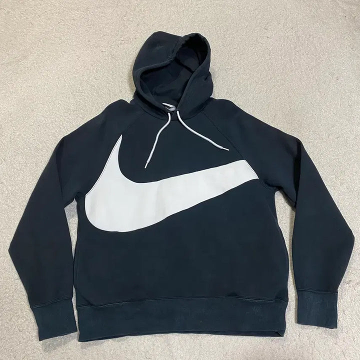 [BUNJANG] Nike Big Swoosh Hoodie Black L / 나이키 빅스우시 후드티 블랙 L 100