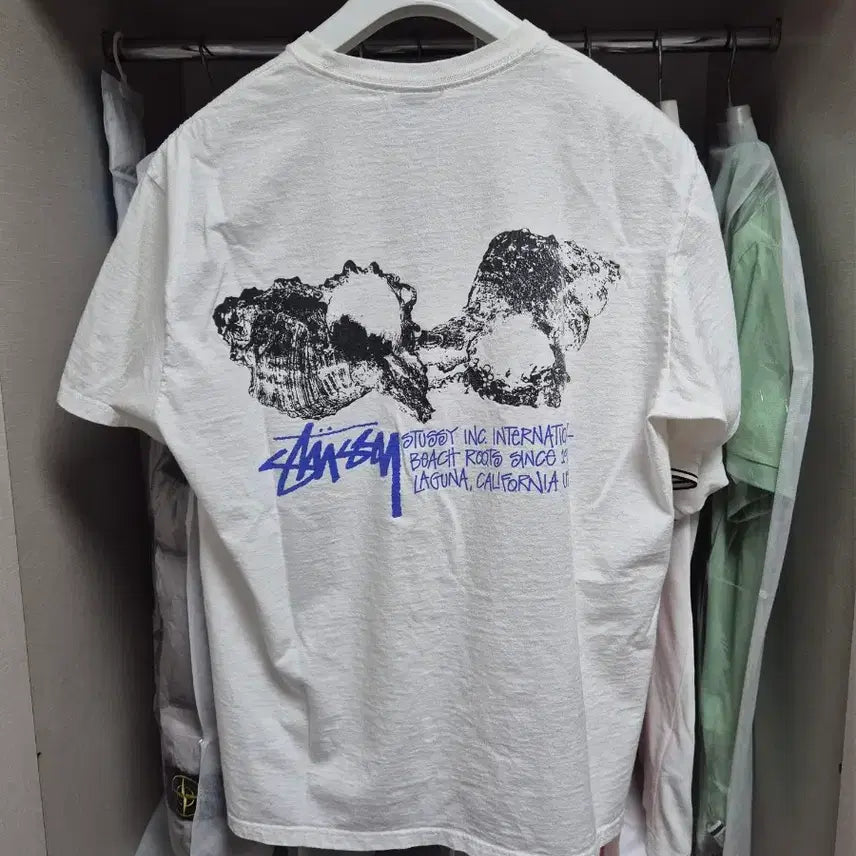[BUNJANG] Stussy Shell Short Sleeve T-Shirt (L) / 정품 스투시 쉘 반팔티 100-L