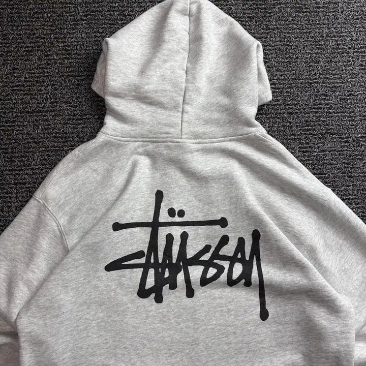 [BUNJANG] Stussy Signature Basic Stock Big Logo Hoodie / 스투시 시그니처 베이직 스탁 빅로고 후드티 4303
