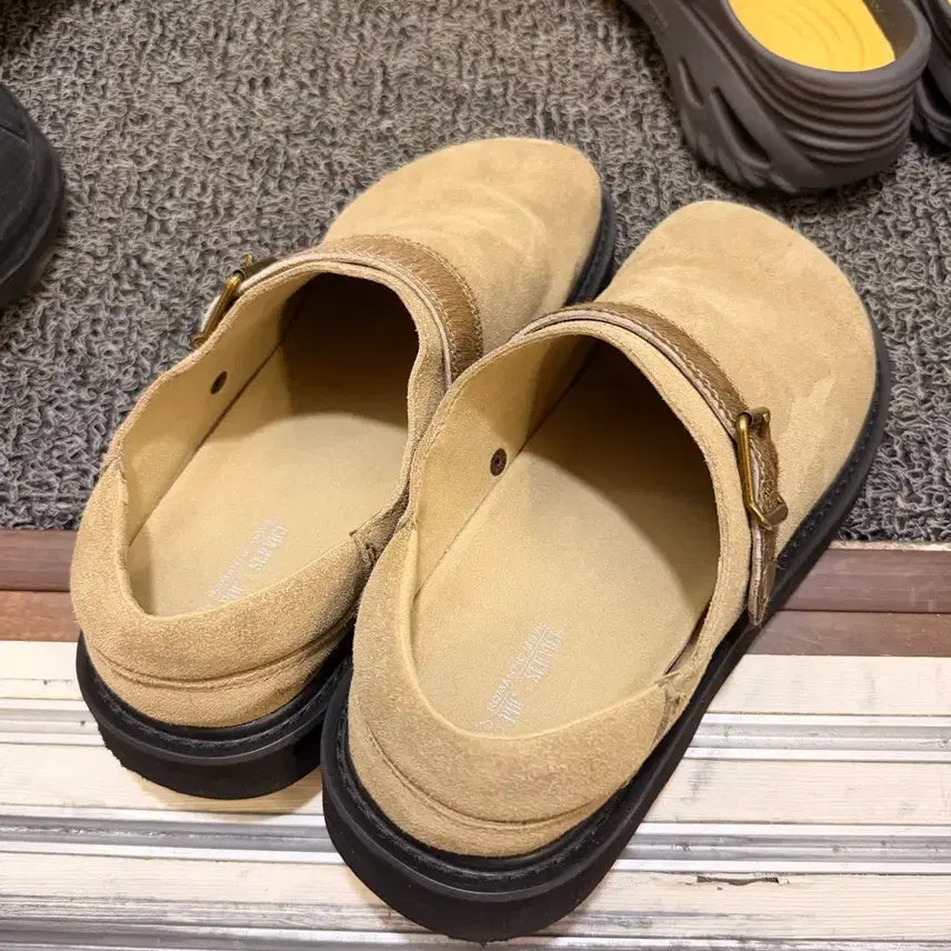 [BUNJANG] Romantic Move x Hoodie Jin Ho Suede Mules 290 / 로맨틱무브 후디진호 콜라보 스웨이드 뮬 290