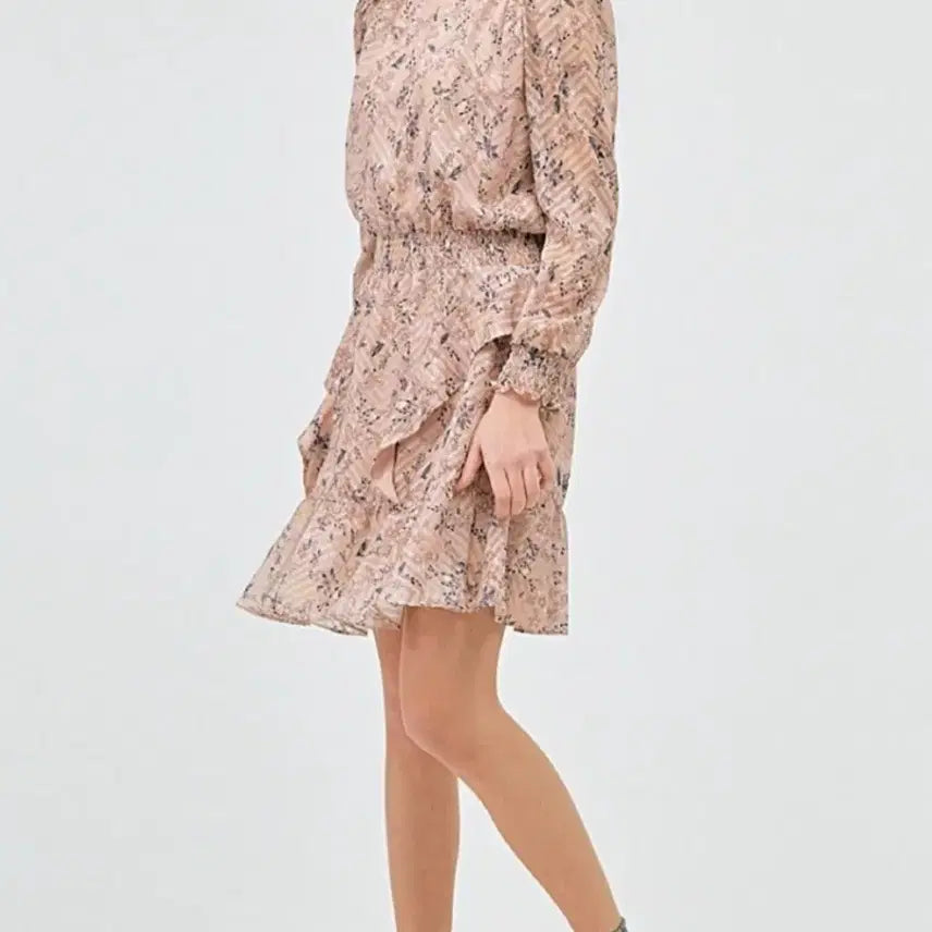 [BUNJANG] SJSJ Flower Chiffon Dress / 한섬 SJSJ 플라워 쉬폰 원피스예요