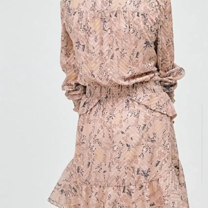 [BUNJANG] SJSJ Flower Chiffon Dress / 한섬 SJSJ 플라워 쉬폰 원피스예요